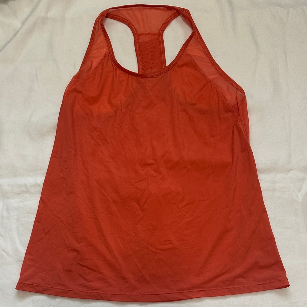 lululemon athletica Orange-Red Racerback Tank